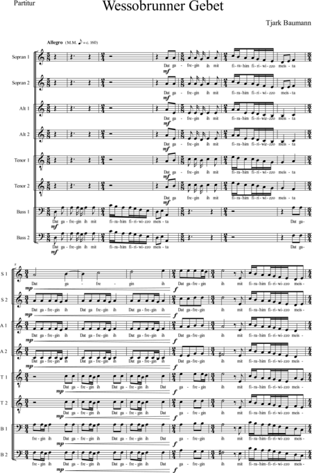 Baumann, Tjark: Diabelli-Contest 2016 - Coro>SSAATTBB:0