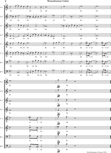 Baumann, Tjark: Diabelli-Contest 2016 - Coro>SSAATTBB:7