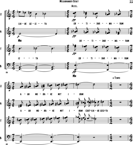 Díaz Oñoro, Juan Manuel: Diabelli-Contest 2016 - Coro>SSAATTBB:10