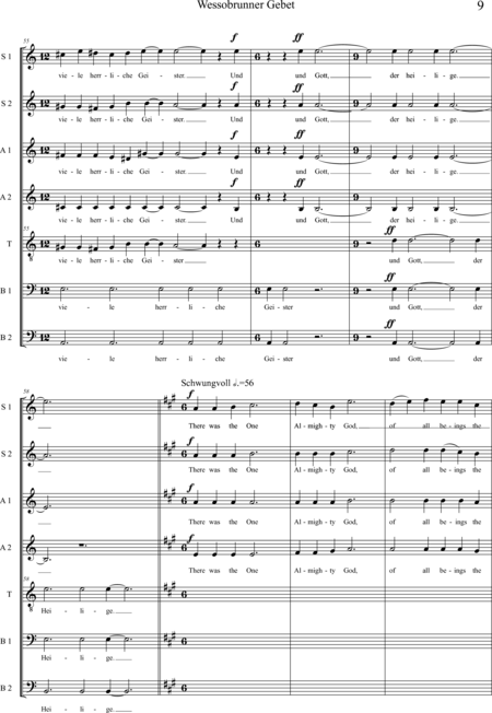 Sopper, Günter: Wessobrunner Gebet (Beitrag zum Diabelli-Contest 2016) - Coro>SSAATBB:8