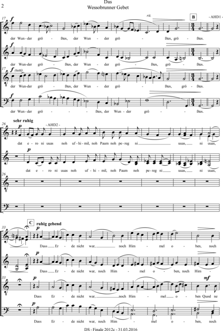 Schmalfuß, Dietrich: Diabelli-Contest 2016 - Coro>SSAATTBB:1