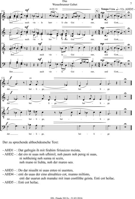 Schmalfuß, Dietrich: Diabelli-Contest 2016 - Coro>SSAATTBB:6