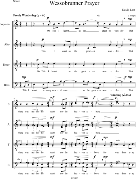 Last, David: Diabelli-Contest 2016 - Coro>SSAATTBB:2