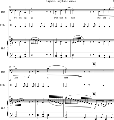 Mücher, Alwin: Carl Orff Competition 2018 Orpheus. Eurydike. Hermes. Opus 67 - Solo>X+Perc+Arp:4