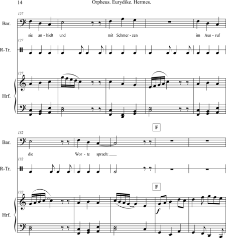 Mücher, Alwin: Carl Orff Competition 2018 Orpheus. Eurydike. Hermes. Opus 67 - Solo>X+Perc+Arp:13