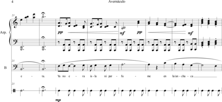 Fernández Toro, Cristian Felipe: Carl Orff Competition 2018 Avernáculo (A la Chilena) - Solo>bajo+Perc+Arp:4