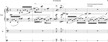 Fernández Toro, Cristian Felipe: Carl Orff Competition 2018 Avernáculo (A la Chilena) - Solo>bajo+Perc+Arp:9