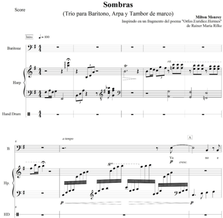 Monroy Bustos, Milton Javier: Carl Orff Competition 2018 SOMBRAS - Solo>bajo+Perc+Arp:0