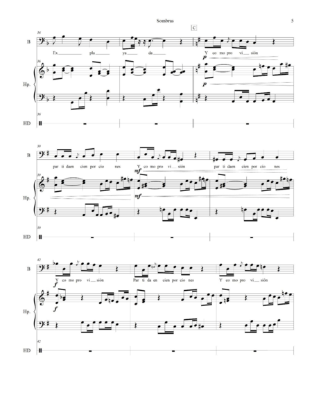 Monroy Bustos, Milton Javier: Carl Orff Competition 2018 SOMBRAS - Solo>bajo+Perc+Arp:4