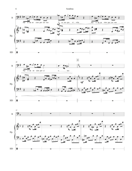 Monroy Bustos, Milton Javier: Carl Orff Competition 2018 SOMBRAS - Solo>bajo+Perc+Arp:5