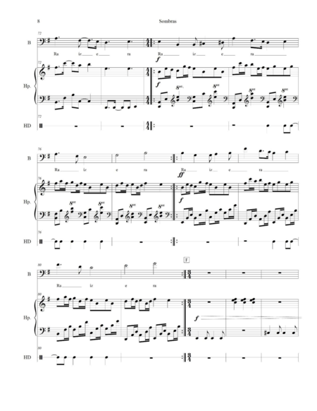 Monroy Bustos, Milton Javier: Carl Orff Competition 2018 SOMBRAS - Solo>bajo+Perc+Arp:7