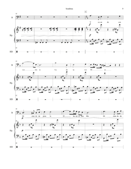 Monroy Bustos, Milton Javier: Carl Orff Competition 2018 SOMBRAS - Solo>bajo+Perc+Arp:8