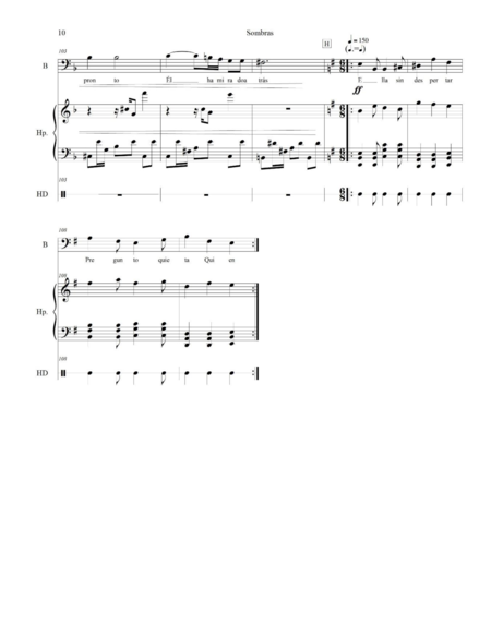 Monroy Bustos, Milton Javier: Carl Orff Competition 2018 SOMBRAS - Solo>bajo+Perc+Arp:9