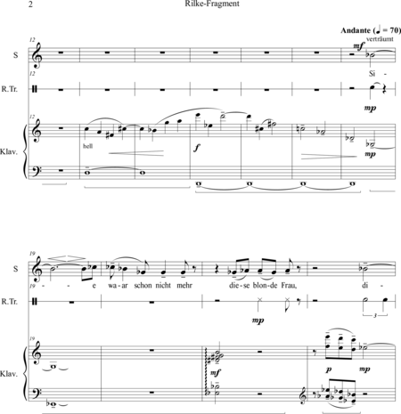 Sokachyk, Renata: Carl Orff Competition 2018 Renata Sokachyk "Rilke-Fragment" - Solo>sop+Perc+Pno:1