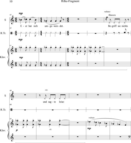 Sokachyk, Renata: Carl Orff Competition 2018 Renata Sokachyk "Rilke-Fragment" - Solo>sop+Perc+Pno:9