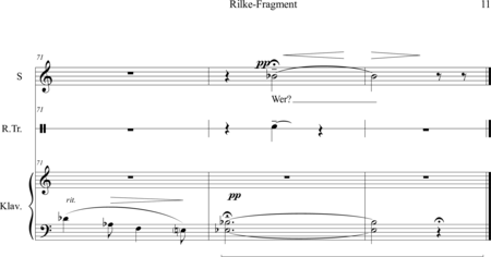 Sokachyk, Renata: Carl Orff Competition 2018 Renata Sokachyk "Rilke-Fragment" - Solo>sop+Perc+Pno:10