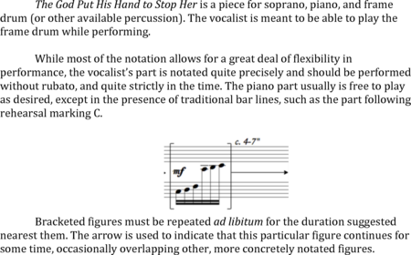 Knights, Matthew: Carl Orff Competition 2018 The God Put His Hand to Stop Her - Solo>bajo+Perc+Pno:1
