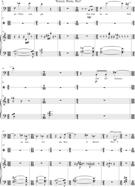 Da Fonseca, Luis Augusto: Carl Orff Competition 2018 Wurzel, Worte, Wer? - Solo>bajo+Perc+Arp:8