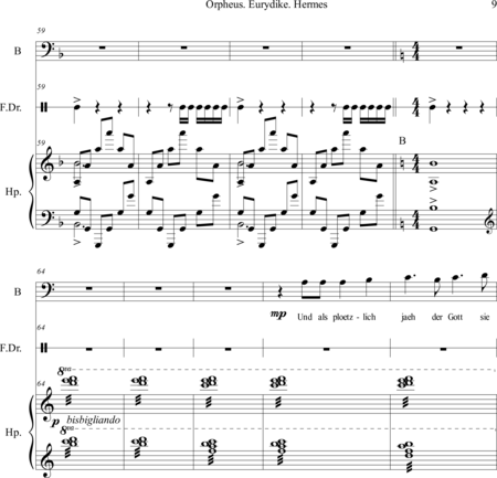 Ashkenasi, Danny: Carl Orff Competition 2018 Orpheus. Eurydike. Hermes - Solo>bajo+Perc+Arp:8