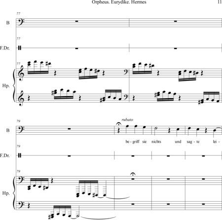 Ashkenasi, Danny: Carl Orff Competition 2018 Orpheus. Eurydike. Hermes - Solo>bajo+Perc+Arp:10