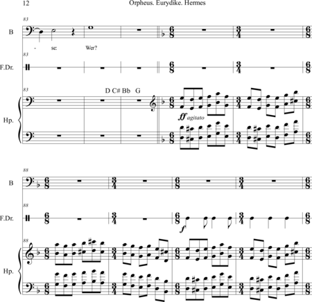 Ashkenasi, Danny: Carl Orff Competition 2018 Orpheus. Eurydike. Hermes - Solo>bajo+Perc+Arp:11