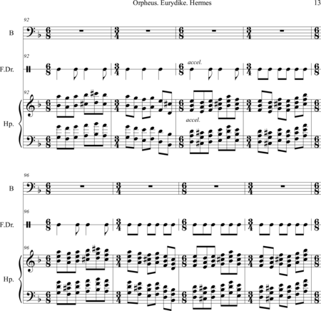 Ashkenasi, Danny: Carl Orff Competition 2018 Orpheus. Eurydike. Hermes - Solo>bajo+Perc+Arp:12