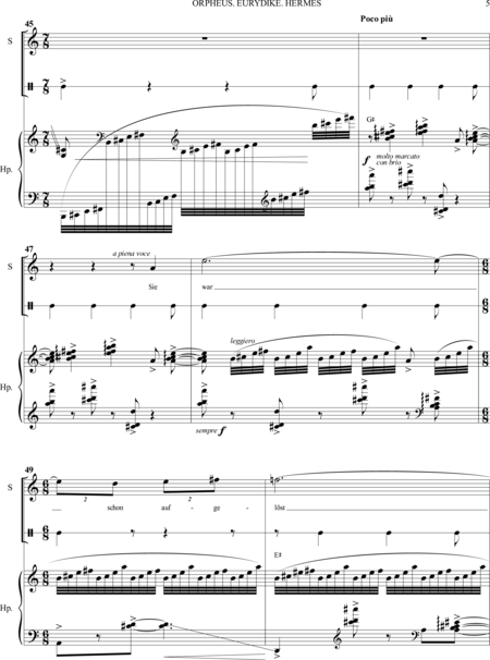 Apollonov, Pyotr: Carl Orff Competition 2018 Orpheus. Eurydike. Hermes - Solo>sop+Perc+Arp:4