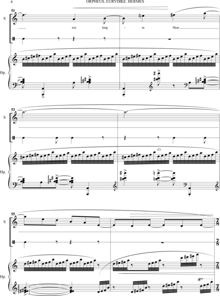 Apollonov, Pyotr: Carl Orff Competition 2018 Orpheus. Eurydike. Hermes - Solo>sop+Perc+Arp:5