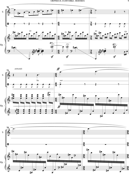 Apollonov, Pyotr: Carl Orff Competition 2018 Orpheus. Eurydike. Hermes - Solo>sop+Perc+Arp:8