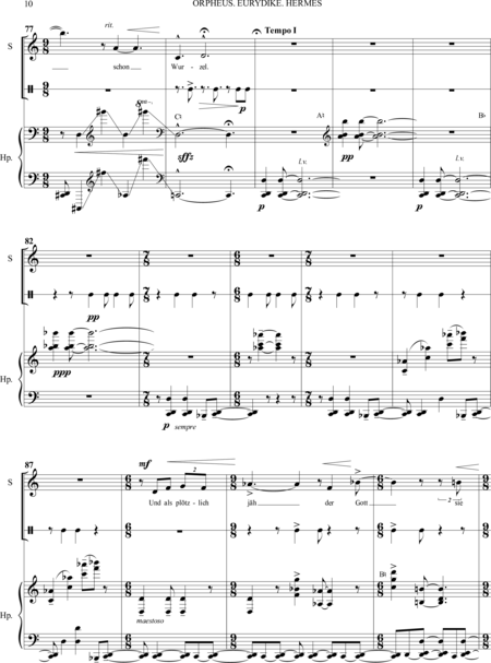 Apollonov, Pyotr: Carl Orff Competition 2018 Orpheus. Eurydike. Hermes - Solo>sop+Perc+Arp:9