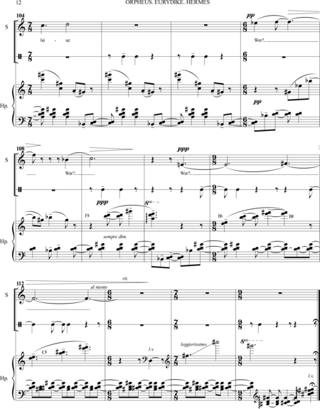 Apollonov, Pyotr: Carl Orff Competition 2018 Orpheus. Eurydike. Hermes - Solo>sop+Perc+Arp:11