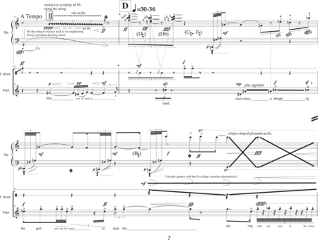 Hung, Chris: Carl Orff Competition 2018 Variation of Orpheus.Eurydice.Hermes - Solo>sop+Perc+Arp:6