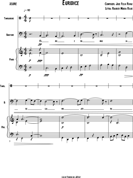 Rivas Ramirez, jose felix: Carl Orff Competition 2018 Euridice II - Solo>bajo+Perc+Pno:0