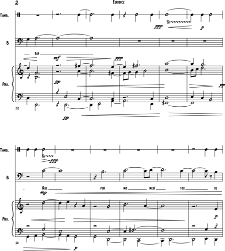 Rivas Ramirez, jose felix: Carl Orff Competition 2018 Euridice II - Solo>bajo+Perc+Pno:1