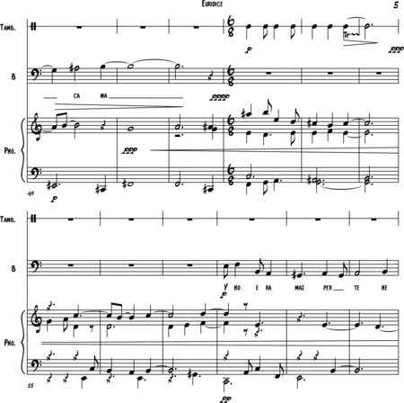 Rivas Ramirez, jose felix: Carl Orff Competition 2018 Euridice II - Solo>bajo+Perc+Pno:4