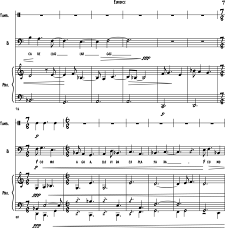 Rivas Ramirez, jose felix: Carl Orff Competition 2018 Euridice II - Solo>bajo+Perc+Pno:6