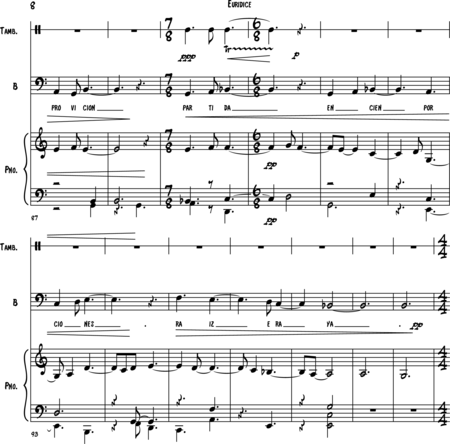 Rivas Ramirez, jose felix: Carl Orff Competition 2018 Euridice II - Solo>bajo+Perc+Pno:7