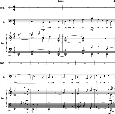 Rivas Ramirez, jose felix: Carl Orff Competition 2018 Euridice II - Solo>bajo+Perc+Pno:8
