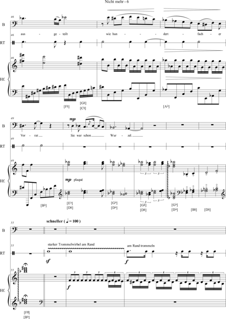 Bartholomew, Alexander: Carl Orff Competition 2018 Nicht mehr - Solo>bajo+Perc+Arp:5