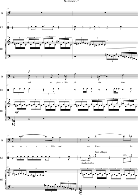 Bartholomew, Alexander: Carl Orff Competition 2018 Nicht mehr - Solo>bajo+Perc+Arp:6