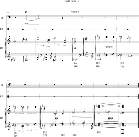 Bartholomew, Alexander: Carl Orff Competition 2018 Nicht mehr - Solo>bajo+Perc+Arp:8