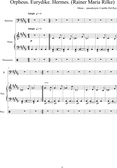 Mandarino Baranowiski, Marcus Vinicius: Carl Orff Competition 2018 Orpheus - Solo>bajo+Perc+Pno:0