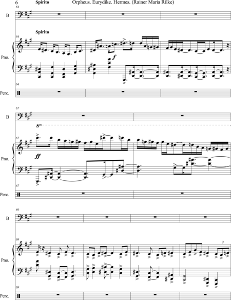 Mandarino Baranowiski, Marcus Vinicius: Carl Orff Competition 2018 Orpheus - Solo>bajo+Perc+Pno:5
