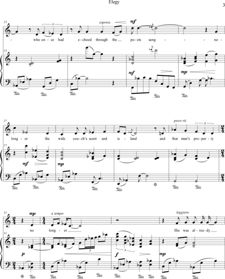 Cho, Soojin: Carl Orff Competition 2018 Orpheus.Eurydice.Hermes( Rainer Maria Rilke) Elegy fo - Solo>sop+Perc+Pno:2