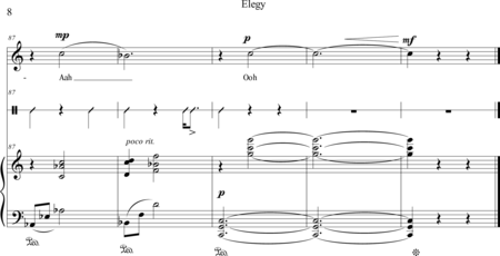 Cho, Soojin: Carl Orff Competition 2018 Orpheus.Eurydice.Hermes( Rainer Maria Rilke) Elegy fo - Solo>sop+Perc+Pno:7