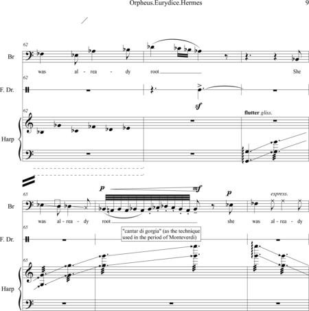 Ottani, Andrea: Carl Orff Competition 2018 Orpheus.Eurydice.Hermes - Solo>bajo+Perc+Arp:8