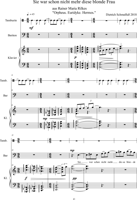 Schmalfuß, Dietrich: Carl Orff Competition 2018 Orpheus - Solo>bajo+Perc+Pno:0