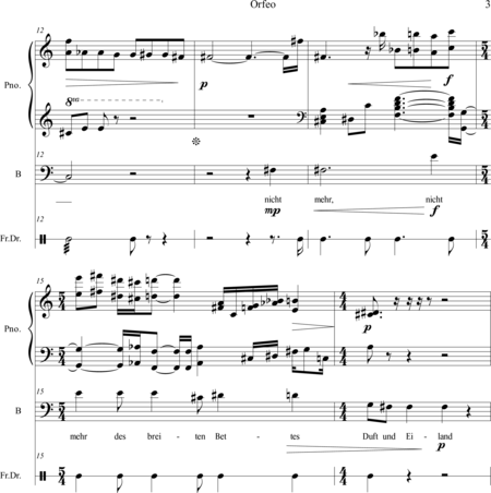 Cagle, Chad: Carl Orff Competition 2018 Orfeo - Ein vergessenes Gesicht - Solo>bajo+Perc+Pno:2