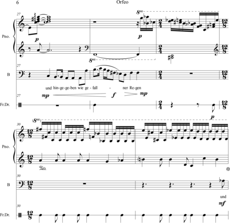 Cagle, Chad: Carl Orff Competition 2018 Orfeo - Ein vergessenes Gesicht - Solo>bajo+Perc+Pno:5