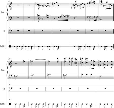 Cagle, Chad: Carl Orff Competition 2018 Orfeo - Ein vergessenes Gesicht - Solo>bajo+Perc+Pno:8